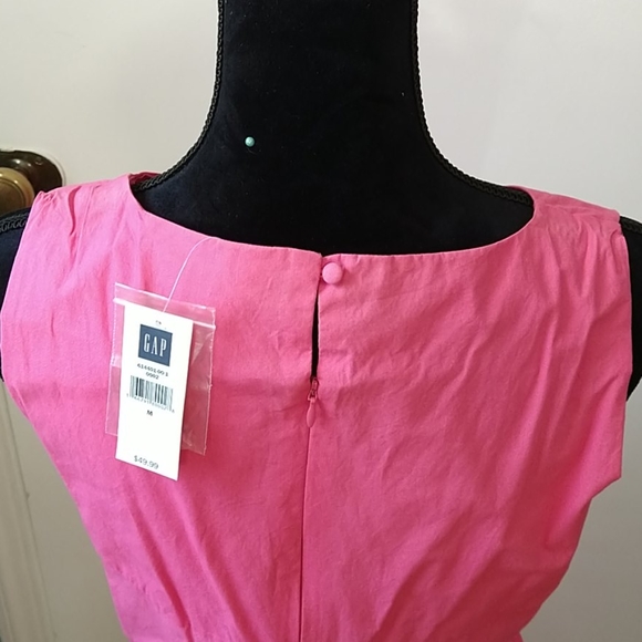 NWT Gap Pink Belted Cotton Sun Dress - Picture 4 of 10